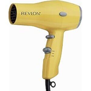 REVLON Compact Hair Dryer | 1875W Lightweight Design, Perfect for Travel, Yellow